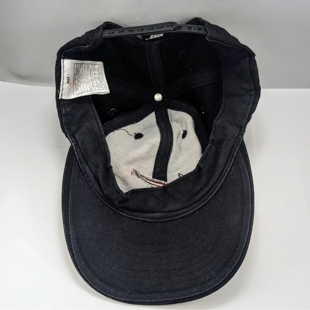 Nike Black Youth‎ Boys Snapback Hat Cap Swoosh Logo Vintage 90s